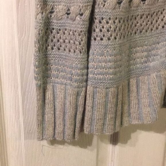 Sleeping on Snow zip down light Blue Sweater - Picture 9 of 14